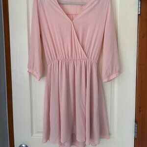 Lush Light Pink Dress, Size M